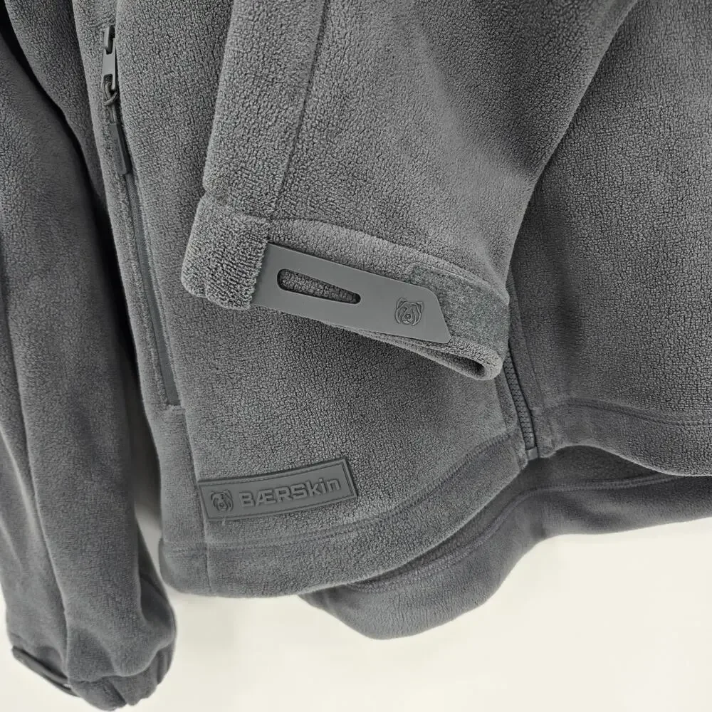 Baerskin Tactical Supply Full Zip Hooded Fleece Utility Jacket Outdoor Size L